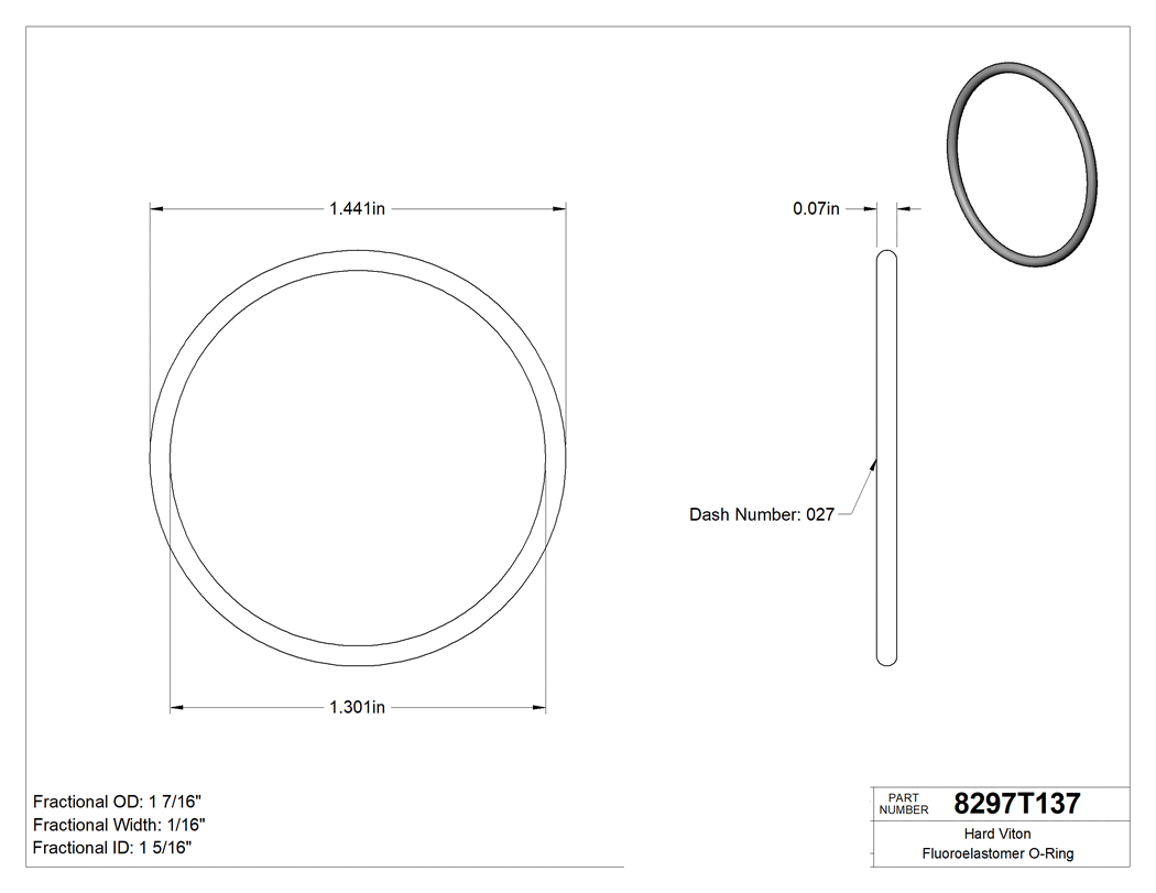 Technical drawing - 8297T137